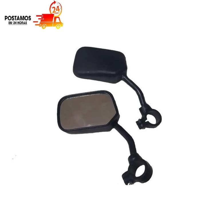 Espelho Par Retrovisor Retangular Bike Bicicleta Promoção