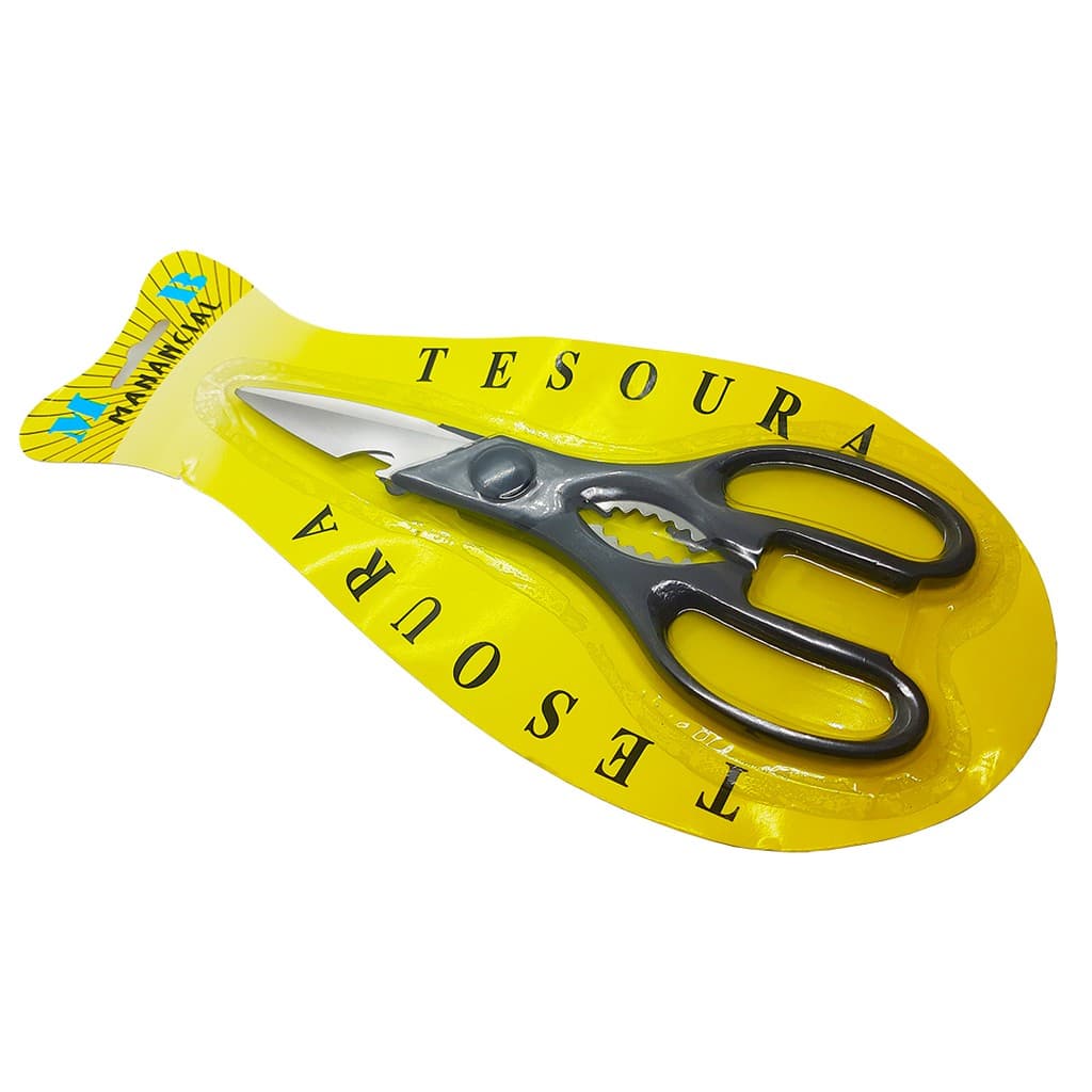 Tesoura Culinária P/ Casa Cozinha - Desossar, Aparar Peixes, Destrinchar Aves