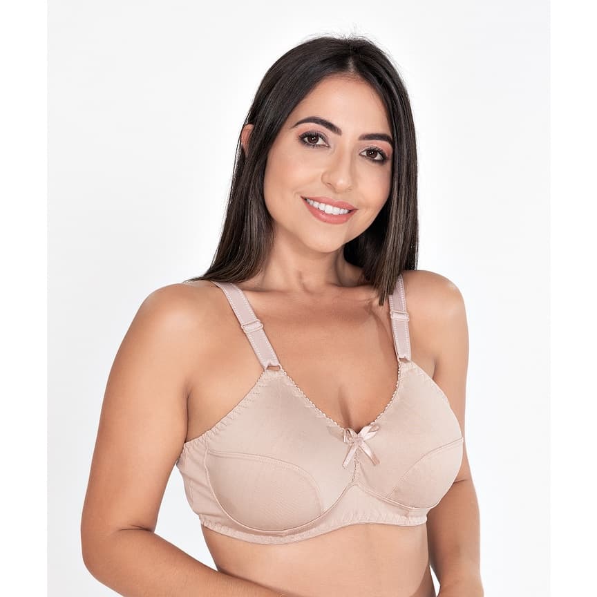 Kit 2 Sutiã Reforçado Feminino Sem Bojo Sustentação Firme e Confortável Alças com Regulagem