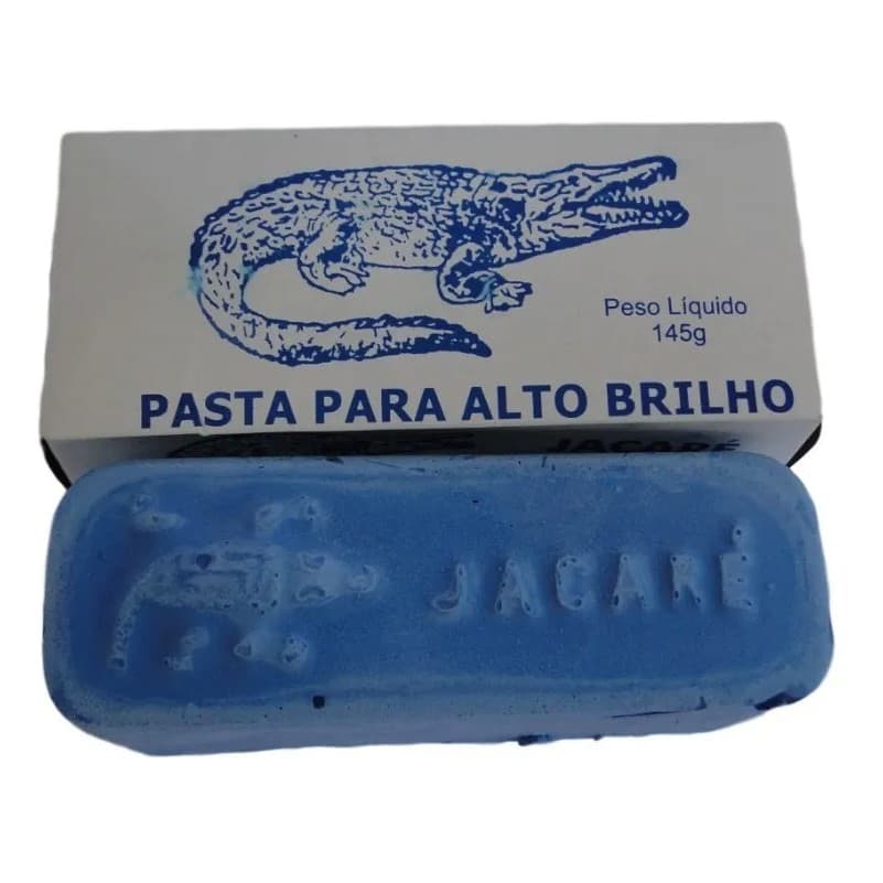 Massa Pedra Polimento Lustro Azul 145gr Alto Brilho Moto