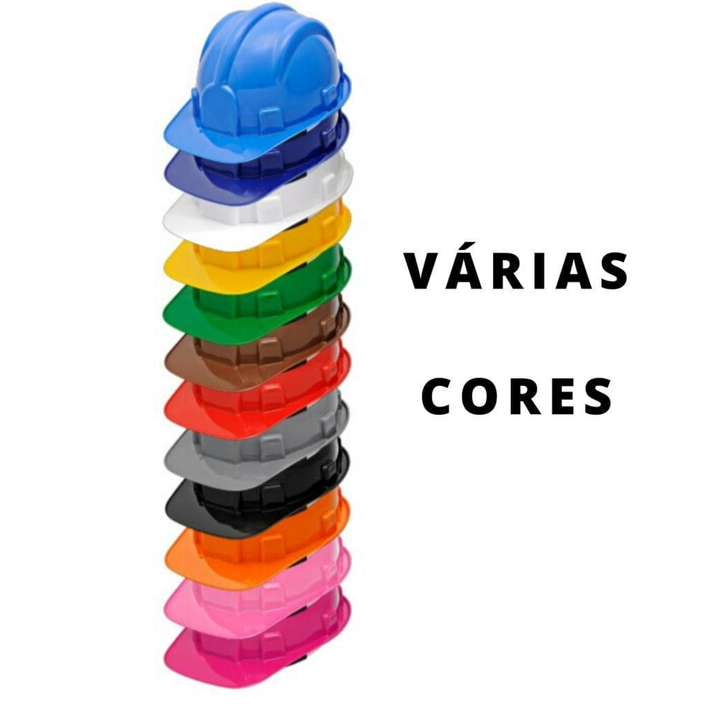 Capacete Segurança Azul Verde Branco Cinza  Rosa Com Jugular