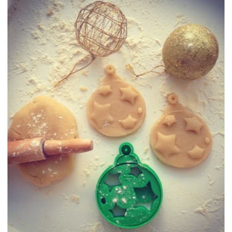 Cortador / Forma para Biscoito De Natal Formato Bola Natalina Impressão 3D Bolacha, Cookie, Massa, Pasta Americana.