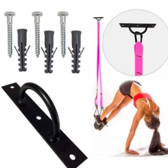 Suporte Trx Teto Parede Pilates Corda Fit Crossfit Academia