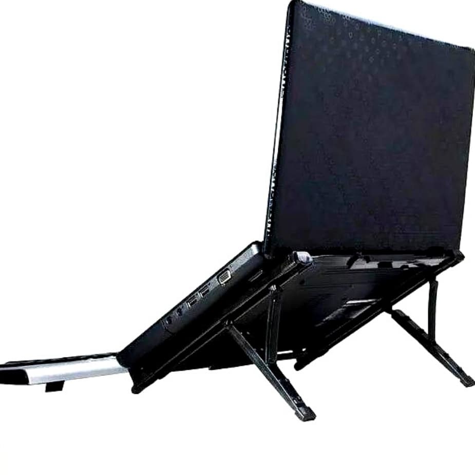 Suporte Para Notebook Regulável Ergonômico Preto Reliza
