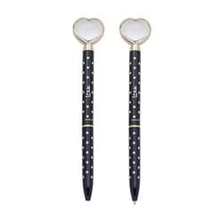 CANETA CORAÇÃO DE DIAMANTE BLACK POÁ
