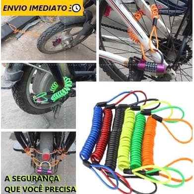 NECESSÁRIO KIT Corta circuito Corda Mola de segurança Trava de bicicleta moto Chave de jetski barco Anti furto Cabo Náutica