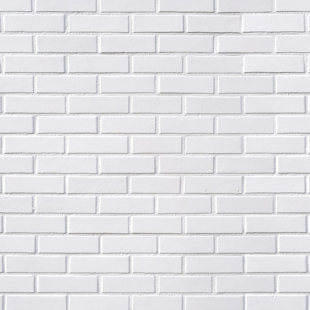 Papel De Parede Adesivo Pedra Muro De Tijolo Branco 1m x 50cm