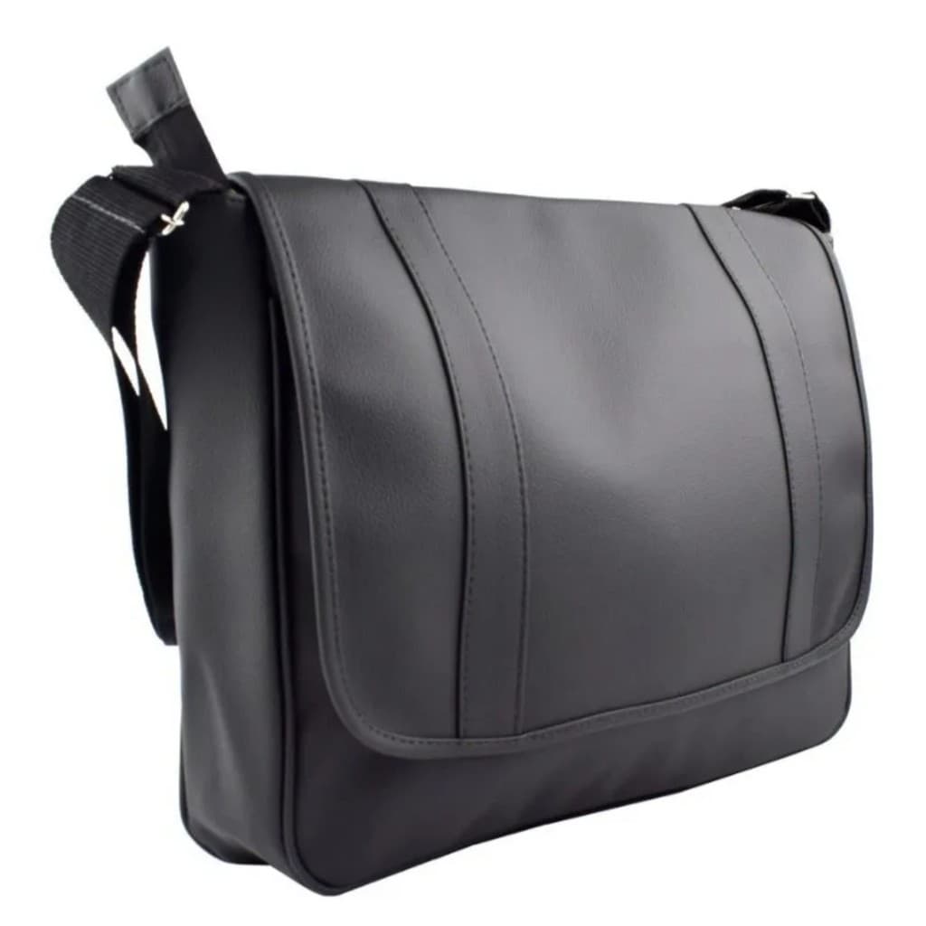 Bolsa Pasta Carteiro Executiva Transversal Masculina Couro G