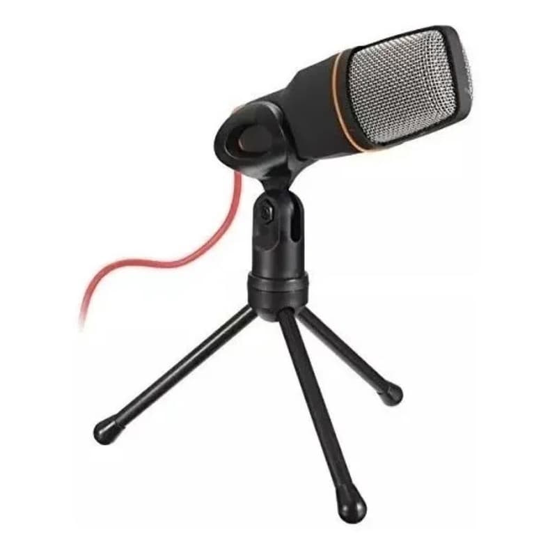 Microfone Condensador De Mesa Home Studio Plug P2