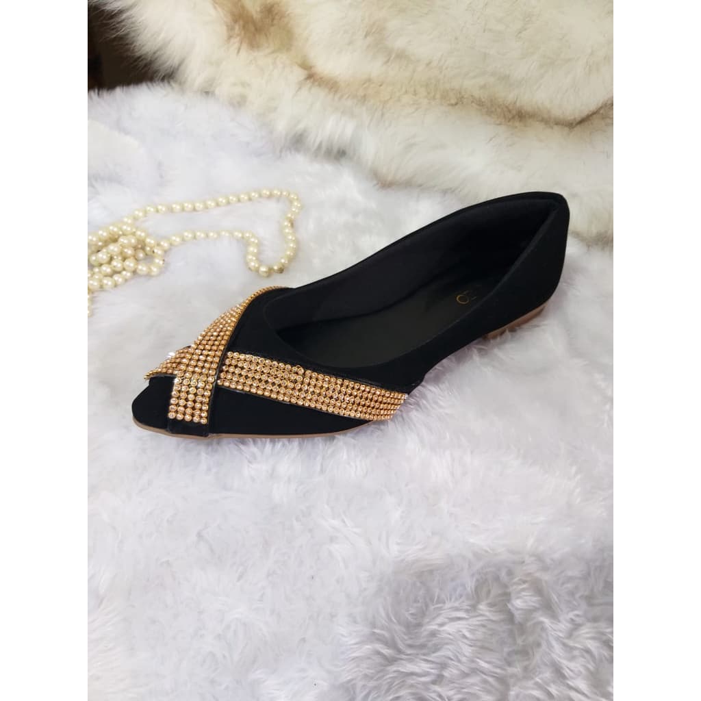 Sapatilha Feminina Casual Sapatilha Confortavel Sapatilha Bico Fino Pu Com Detalhe Calce Facil