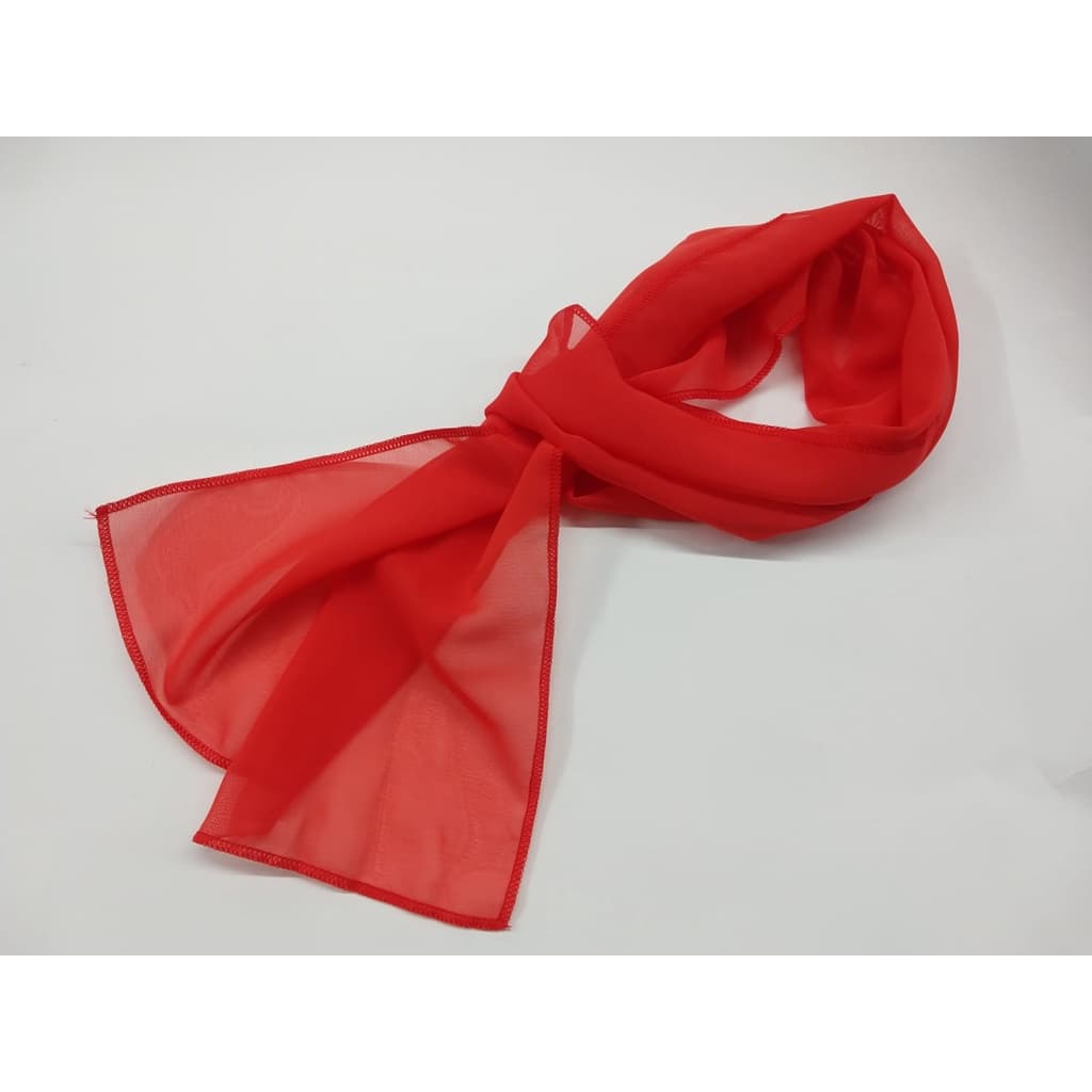 Echarpe Feminino Vermelho Lenço Acessório Evento Congresso Igreja