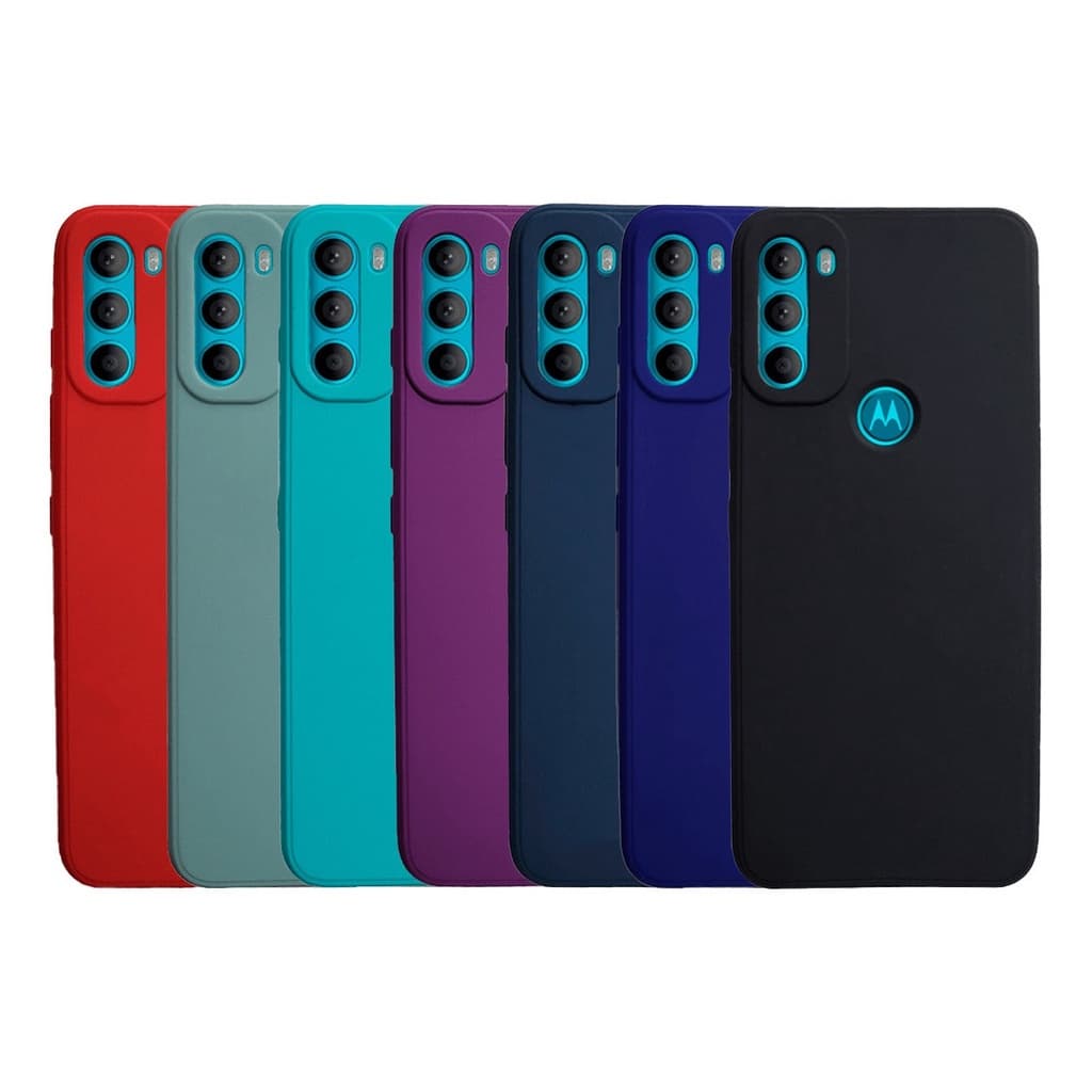 Case Capa Aveludada Silicone Para Motorola Moto G71 Capinha Cores Diversas
