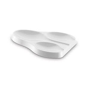 Apoio De Colher Descanso De Talheres Suporte De Utensílios Em Plástico branco