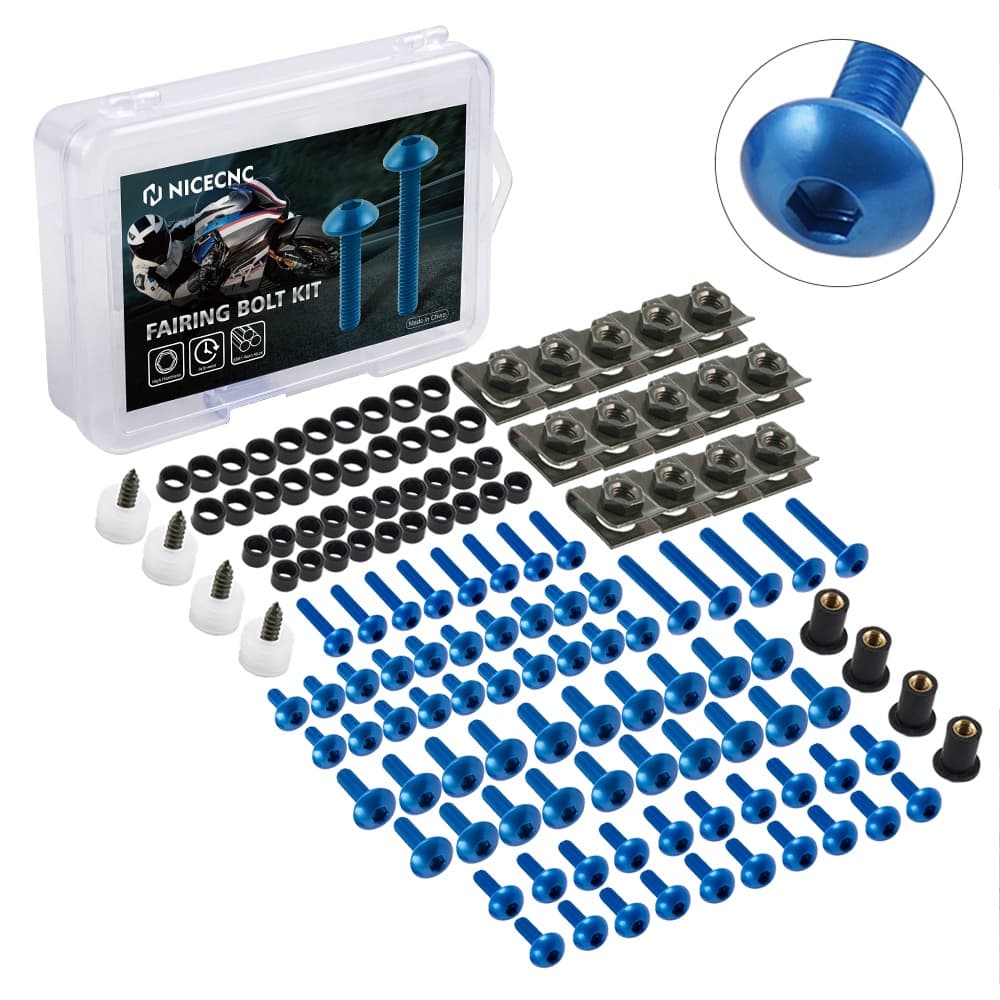 177 Pçs Parafuso Para Carenagem Suzuki GSXR 600 Bandit 1000 1200 1250S V-Strom SV Hayabusa RG GS Katana 750