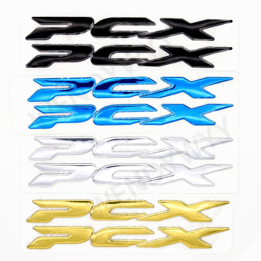 2 Pcs 3D Letra Do Emblema Decalque Tanque Roda PCX Etiqueta Para Honda PCX125 PCX150 125 150 Acessórios Da Motocicleta