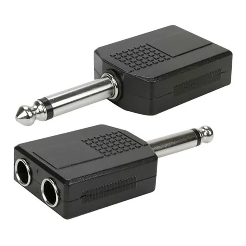 Adaptador Duplicador P10 MONO P/ DOIS P10  MONO Microfone
