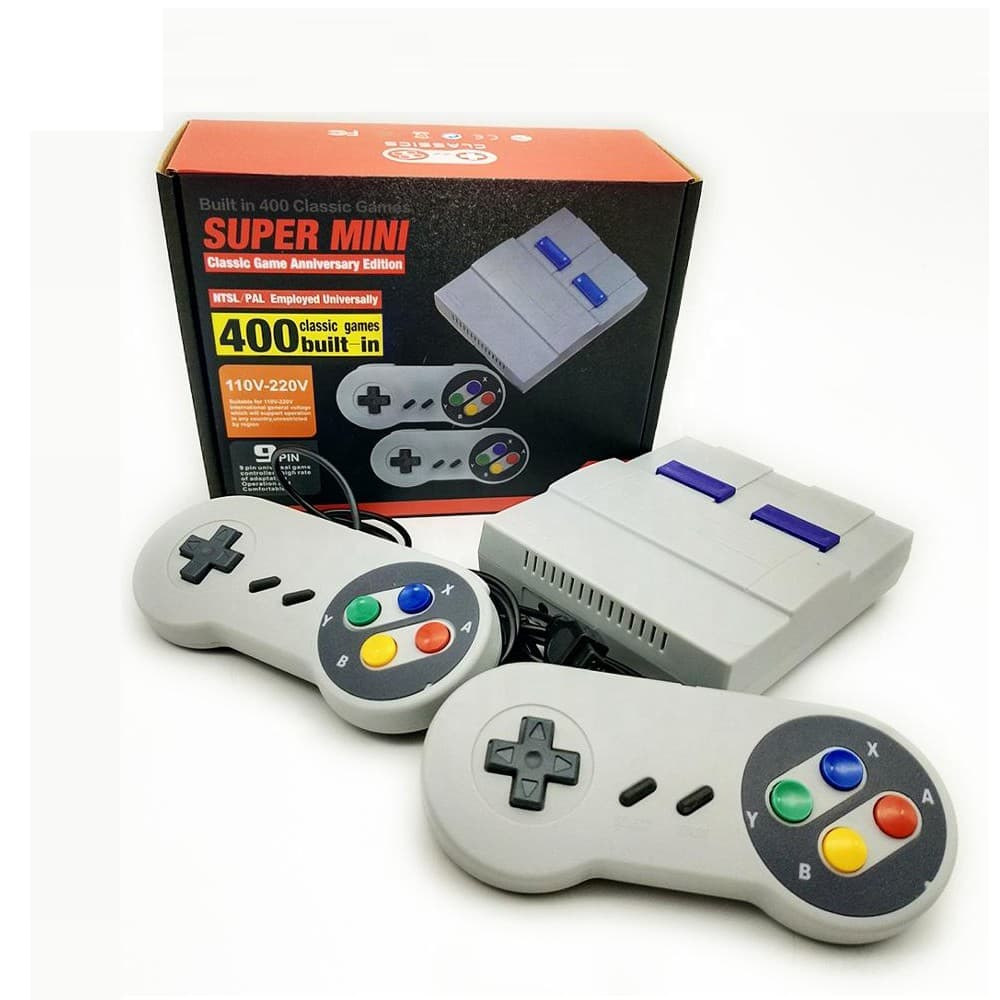 Video Game Super Mini Retrô 2 Controles 400 Jogos