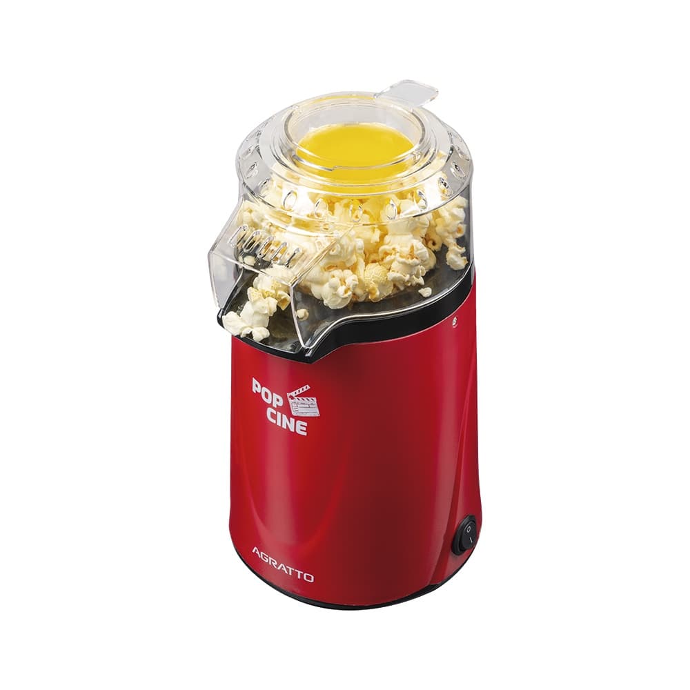 Pipoqueira Elétrica 1200W Agratto Pop Cine Vermelha Pipoca em Minutos