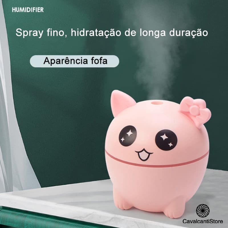 umidificadores Aromatizador Difusor Ultrassônico de Ambiente LED USB Silencioso-Estoque Brasi XDH05