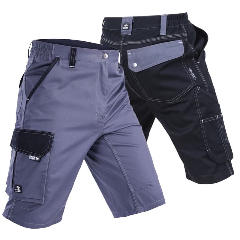 Calças De Trabalho Curtas Masculinas Workwear Com Ferramenta Multi Bolsos Para O Verão