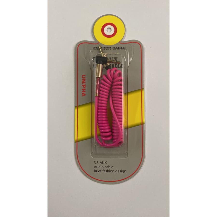 Cabo Auxiliar Em Espiral P2 3.5mm Mola 1 Metro