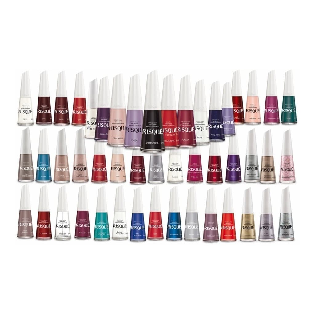 Kit 30 Esmaltes Risqué Atacado