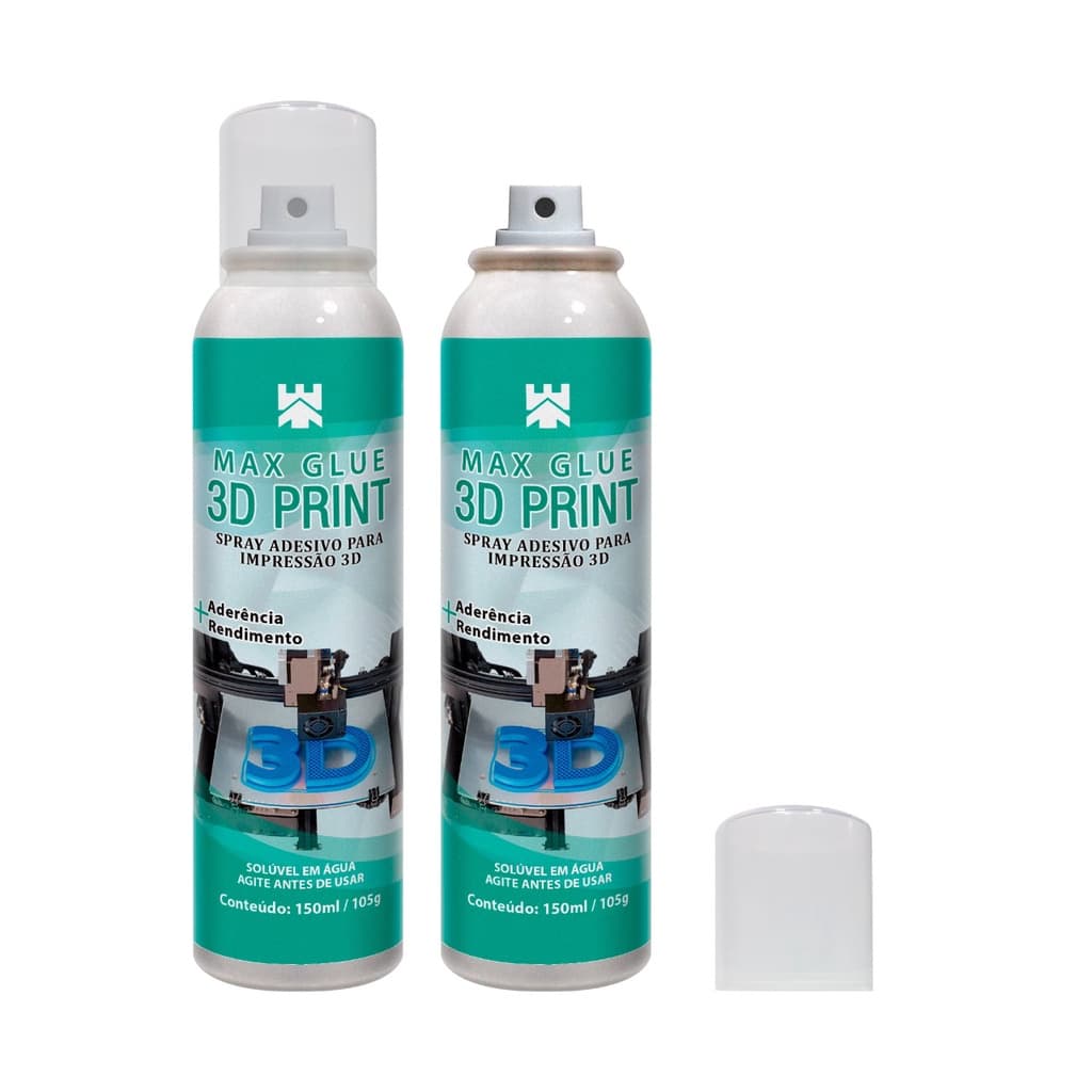 Kit 2 Adesivos de Impressão 3D 150ml/105g - Max Glue 3D Print