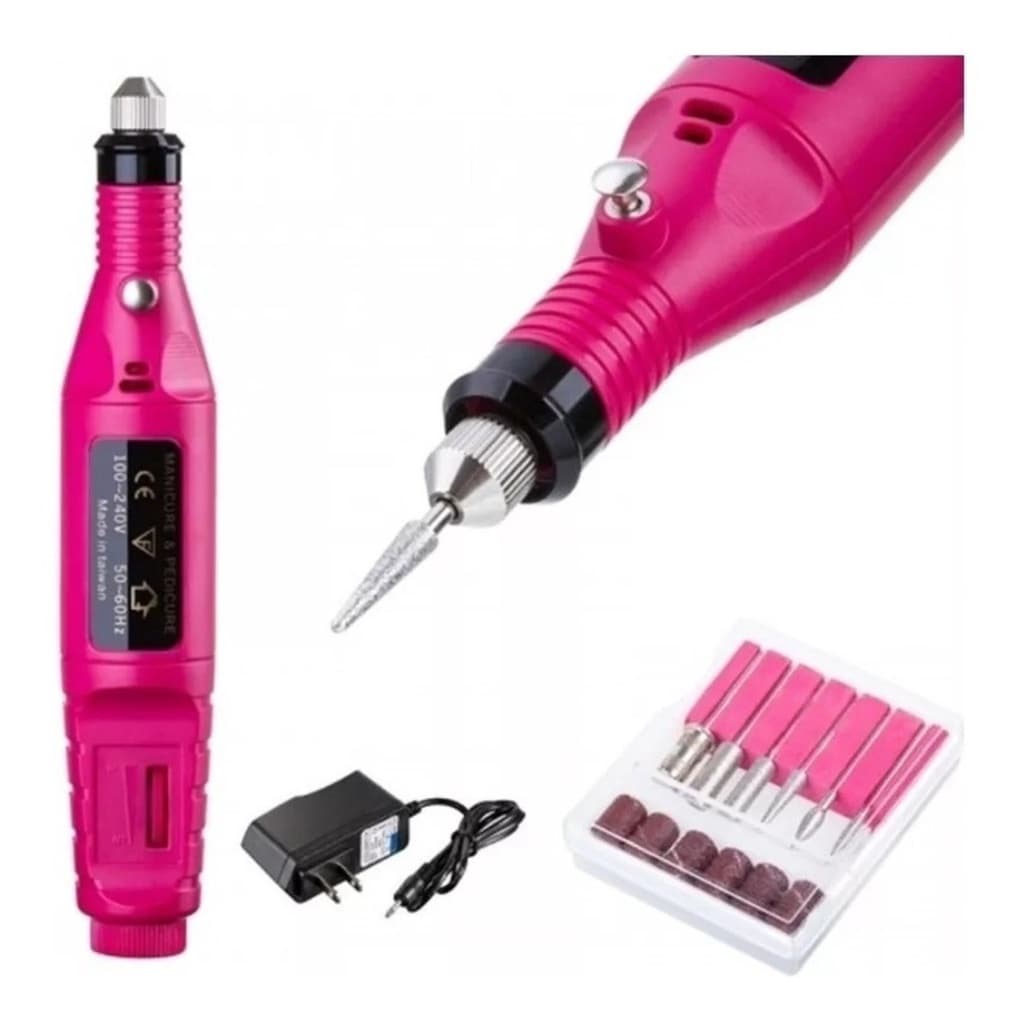Lixadeira Motor Caneta Bivolts Unha Lixa Elétrica Portátil Profissional Motor Bivolt Manicure Nail