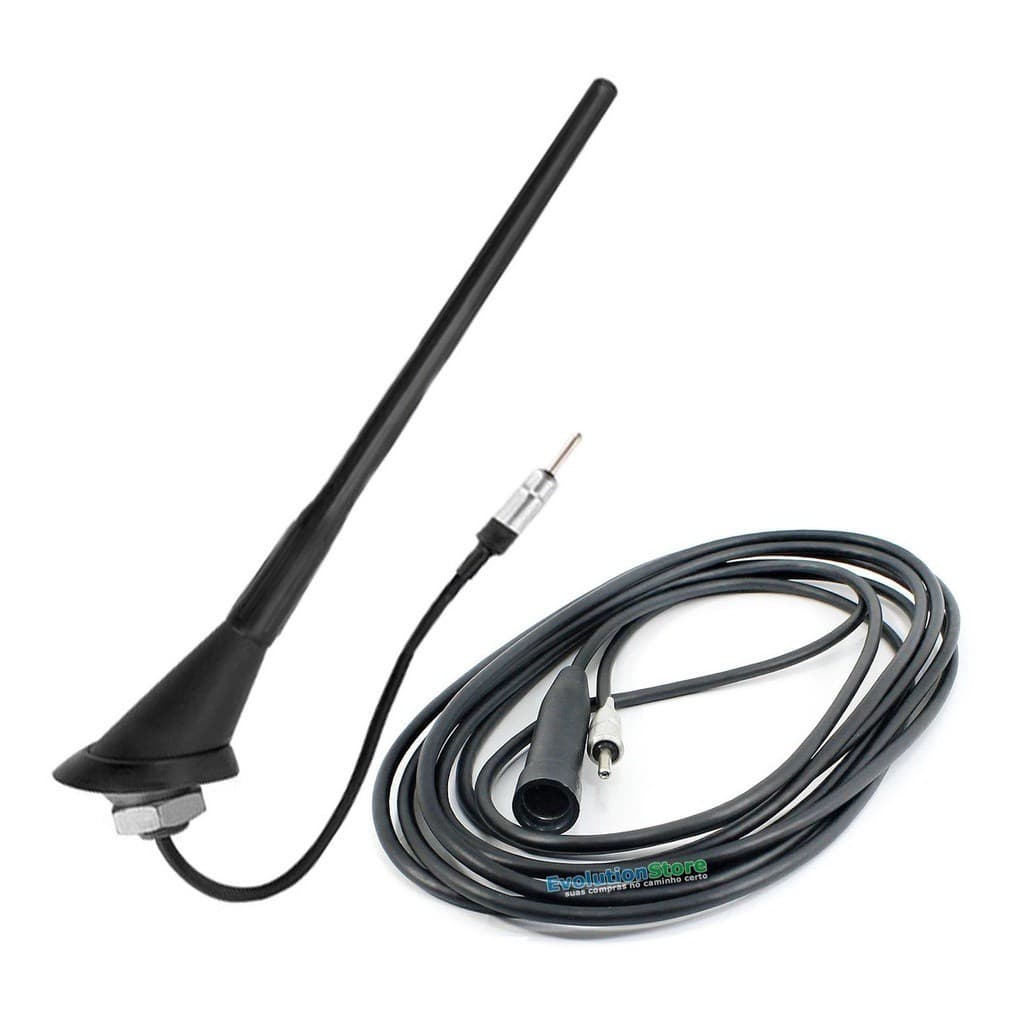 KIT Antena Teto Gol G2 G3 G4 G5 G6 Fox Golf Polo Santana Saveiro Voyage Com Cabo