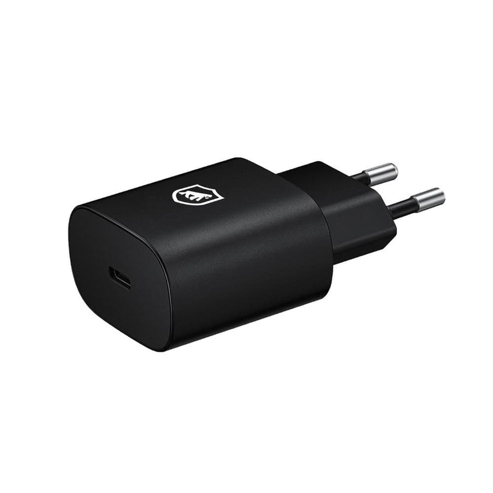 Gshield Carregador de Parede Universal Tipo C 25W Ultra Rápido, Compatível com iPhone, 5 anos de Garantia, Preto