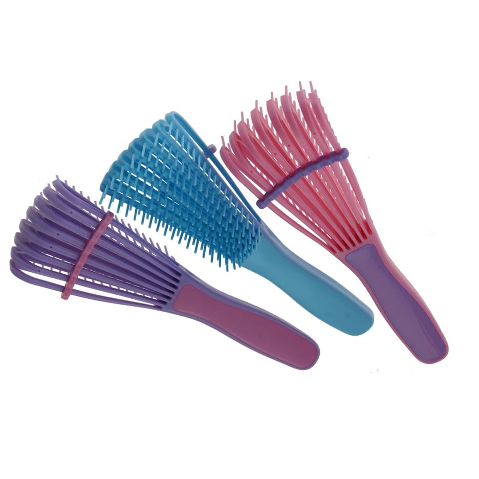 Escova Cabelo Cacheado Tipo Polvo, Massageadora