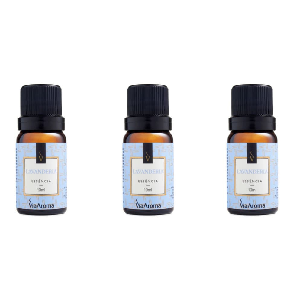 3 un Essências Lavanderia - 10Ml Via Aroma