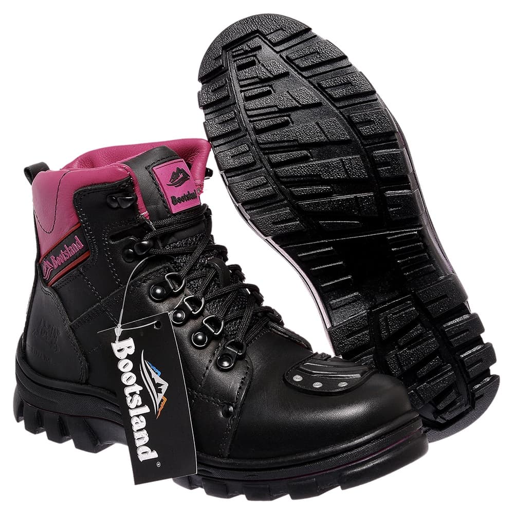Bota Motociclista Bootsland em Couro Feminina Lançamento Moto! TOP!!