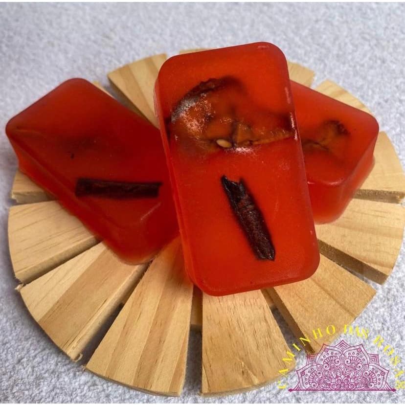 Sabonete Artesanal Vegano - Rosas, Maçã E Canela
