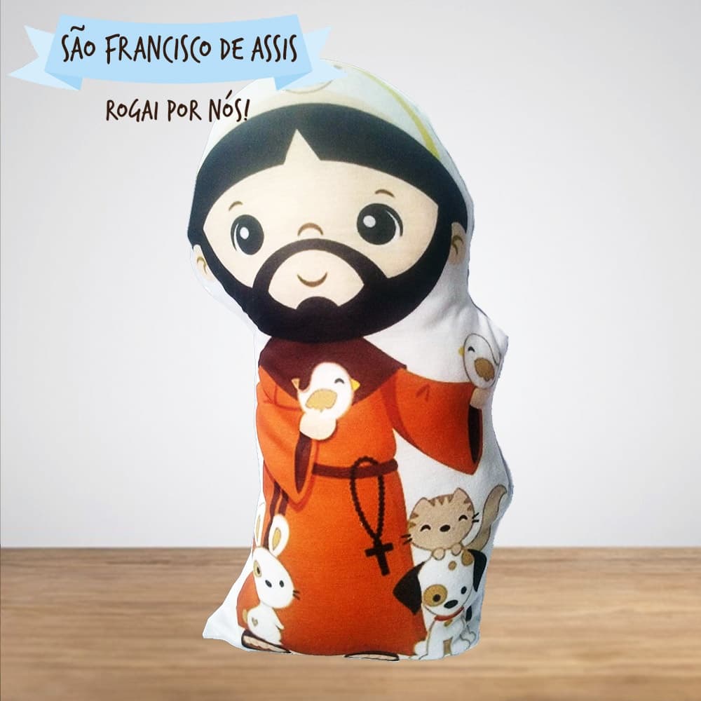 Almofada Naninha Contorno Santinho São Francisco de Assis