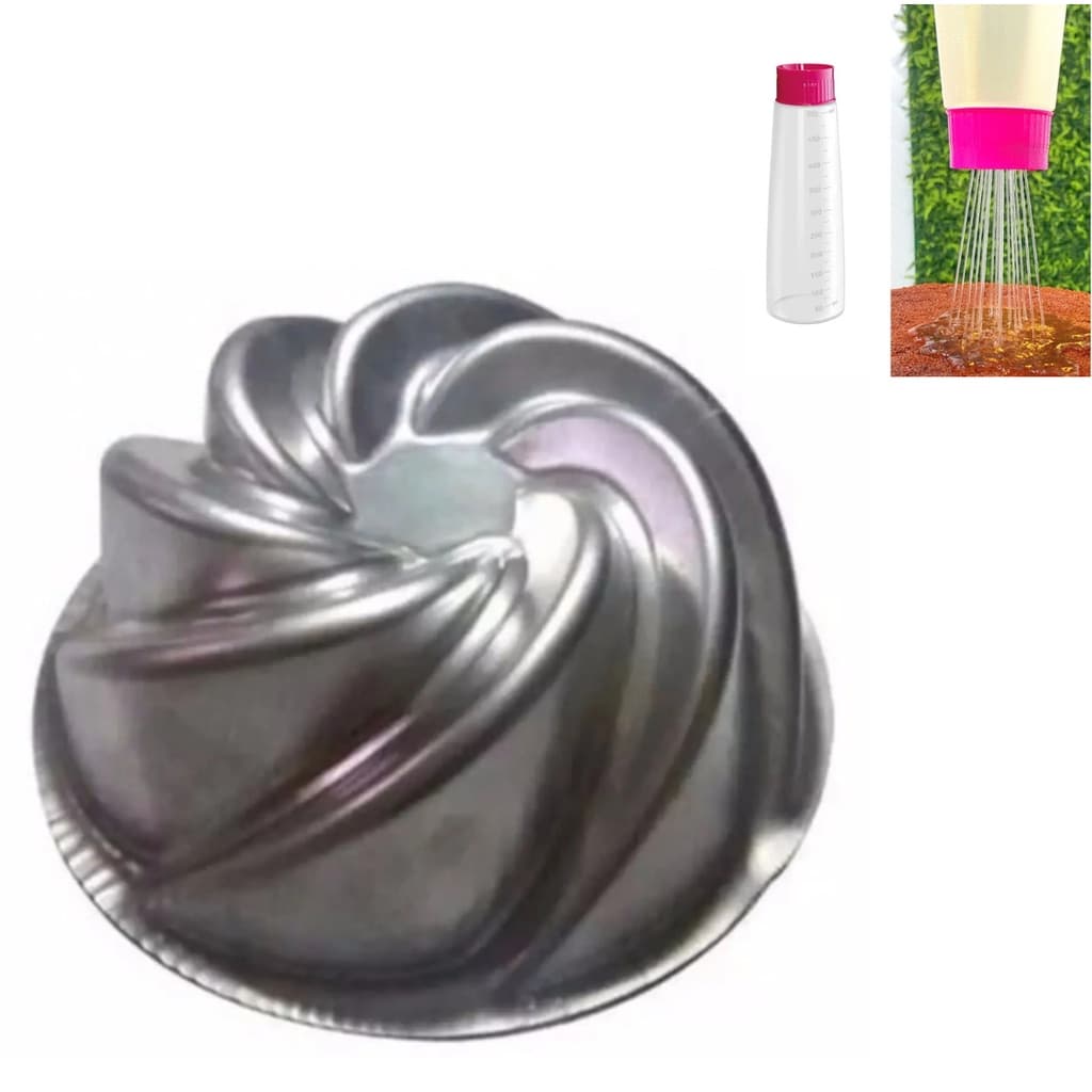 Forma Decorativa Bolo Vulcão Bolo Da Novela +  Regador Bolo para Umedecer Massa