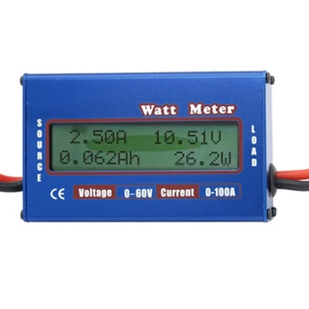 Wattimetro, Voltimetro E Amperimetro Dc 0-60v, 0-100a