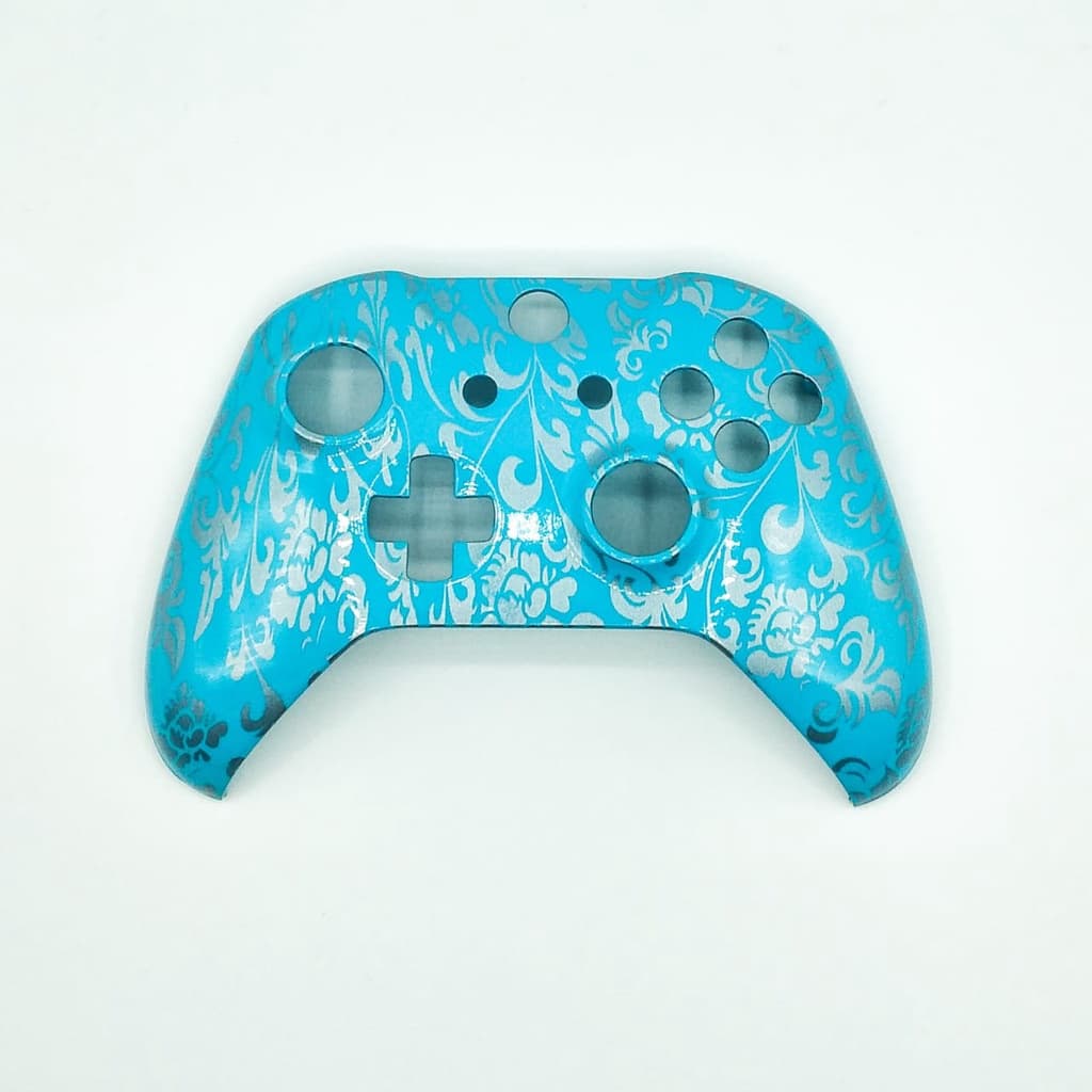 Capa Controle Xbox One Slim (Floral Cyan)
