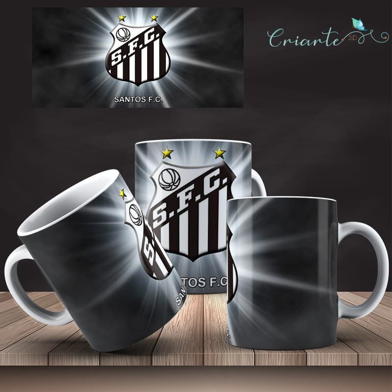 Caneca Porcelana Coleção Santos #11
