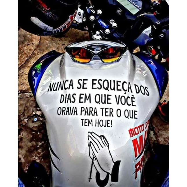 ADESIVO FRASE PARA TANQUE DE MOTO ORIGINAL / TANQUE DE MOTO / MOTOCROSS / HONDA