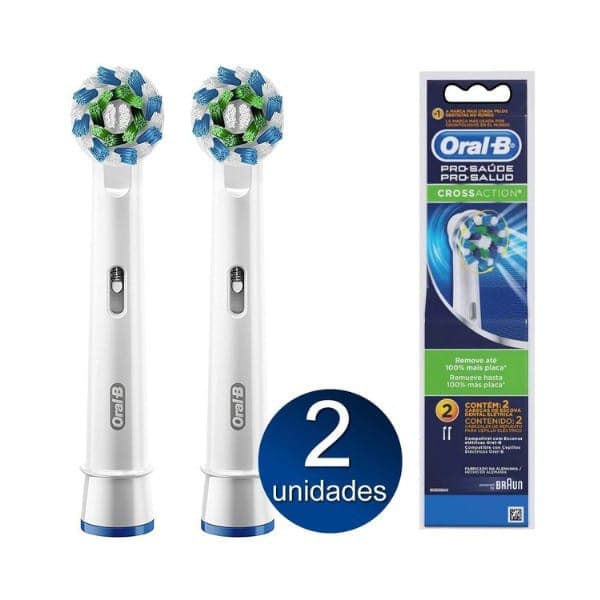 Refil Escova De Dente Elétrica Oral-b CrossAction - 2 Unidades Original