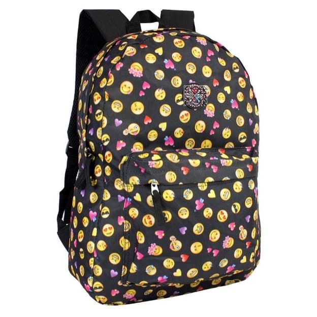 Mochila Escolar Juvenil Unissex Emoji Whatsapp