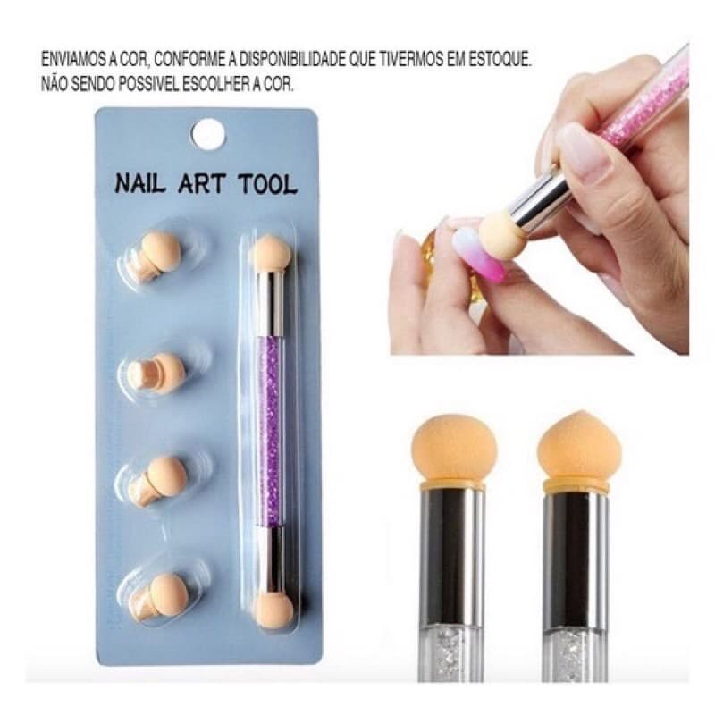 Pincel Esfumar Unhas Degrade Nail Art Tool Baby Boomer