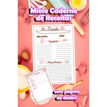 Miolo Caderno de Receitas