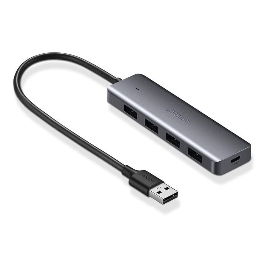 Ugreen - Hub Usb 3.0 5 Gbps 4 Entradas Compacto E Portátil 50985 com nfe