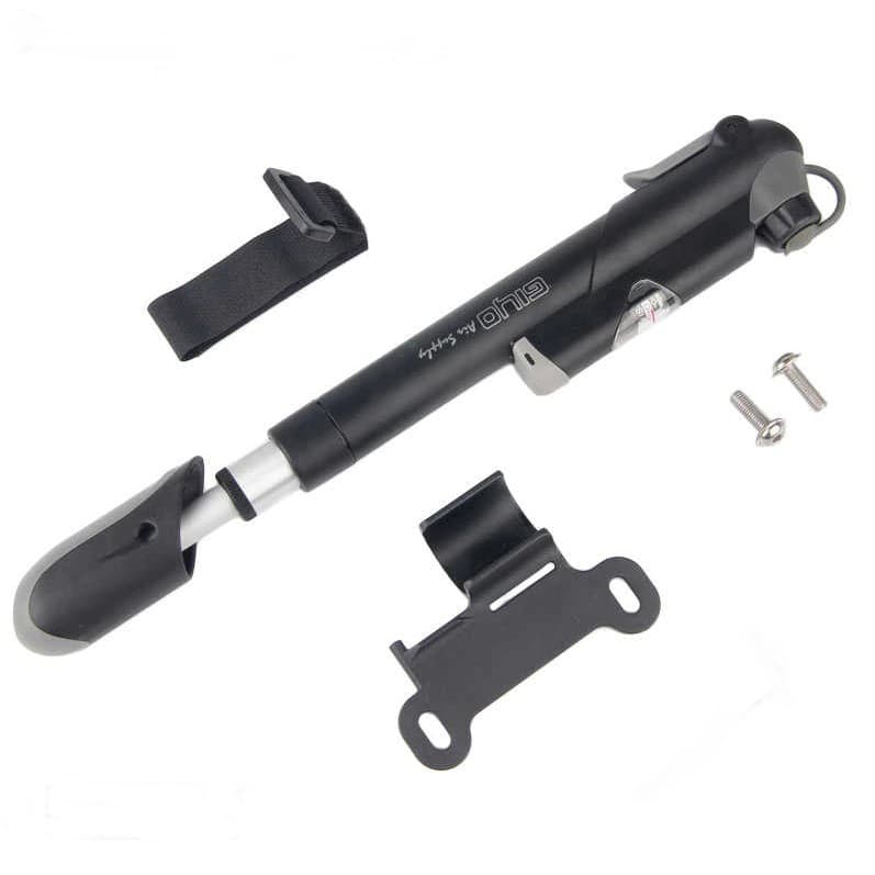 Bomba de ar com Medidor de Pressão Bicicleta Gp61 Giyo Resistente com Suporte