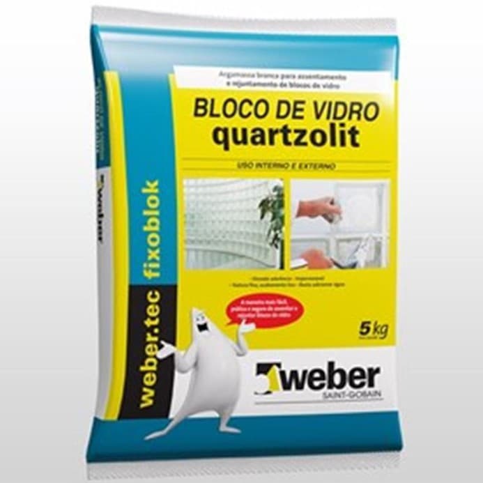 Argamassa Para Bloco De Vidro 5 Kg - Quartzolit
