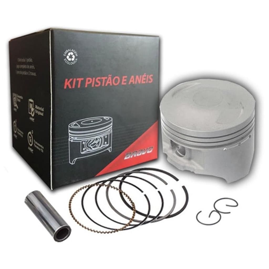 Kit Pistão E Aneis 3mm Cg Titan125 92/99 Today Bravo Wgk
