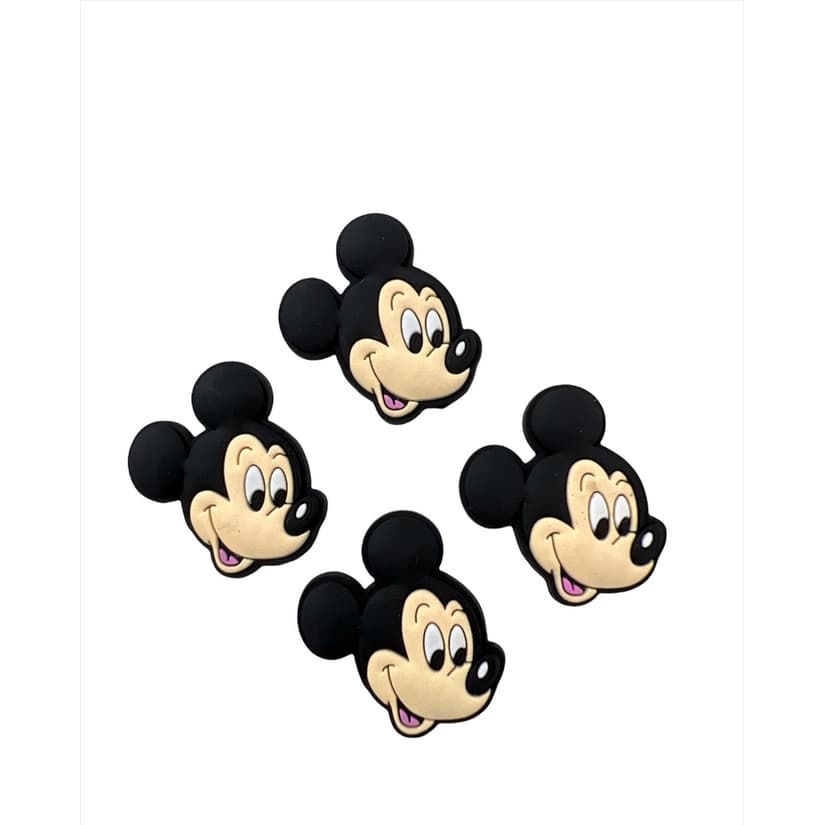 Aplique Emborrachado - Rosto Mickey Mouse - 30x30mm - 2un