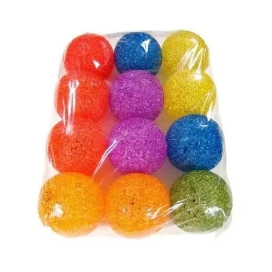 Kit 12 Bola Pet Com Guizo Barulho Bolinha Para Gato Cachorro